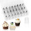 24 -piece pipe tip set, storage box icing pipe tip, stainless steel pipe tip for cake decoration 1