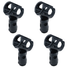 4Pcs Adjustable Microphone Clip 3050mm Secure Grip Universal Mic Holder for Stage and Studio