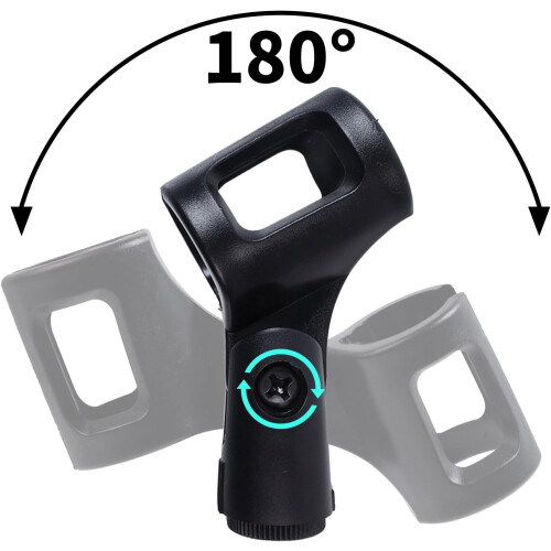 4Pcs Adjustable Microphone Clip 3050mm Secure Grip Universal Mic Holder for Stage and Studio 1