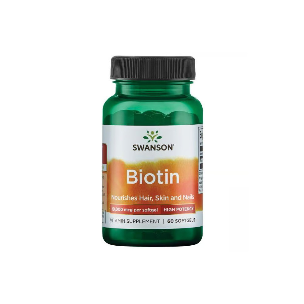 Biotin 10000 mcg 60 Softgels Swanson Health Products