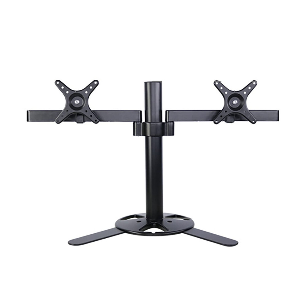 Dual Monitor Stand With Adjustable Height And 360 Rotation, Metal Base Fits 1727 Inch Screens 9174973755760