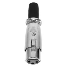Professional XLR Microphone Cable Connector with Durable Metal Plug for Fidelity Live and Studio