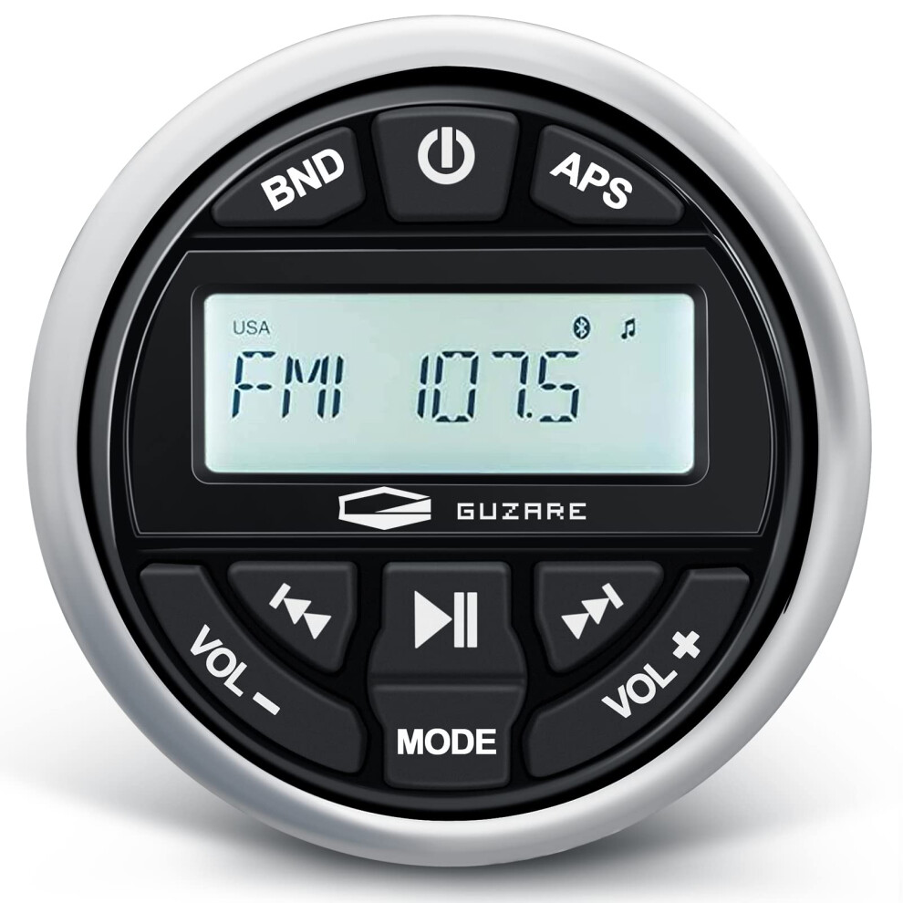 Marine Bluetooth Stereo Ipx6 Waterproof Radio With Fm Am Receiver For Boat Atv Utv Yacht 9455672161428