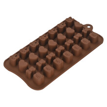 Forma de silicone para chocolate - Reutilizável, própria para forno, 70g