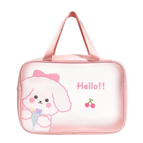 Τσάντα τουαλέτας από PVC για κουτάβια Cherry Clear Puppy