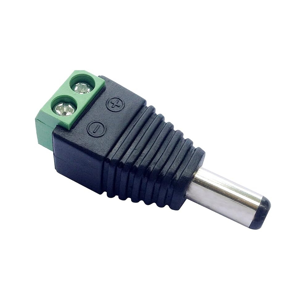 5 Pairs 2.1X5.5mm Dc Power Connectors For 12V Led Strips And Cctv, Male And Female Plug Set 9174973756316