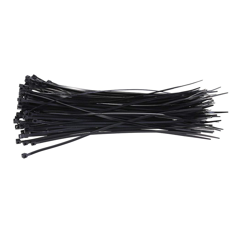 100Pcs Heavy Duty Nylon 66 Cable Ties 3X200mm Auto Lock For Cable Management And Fastening 9053599240549