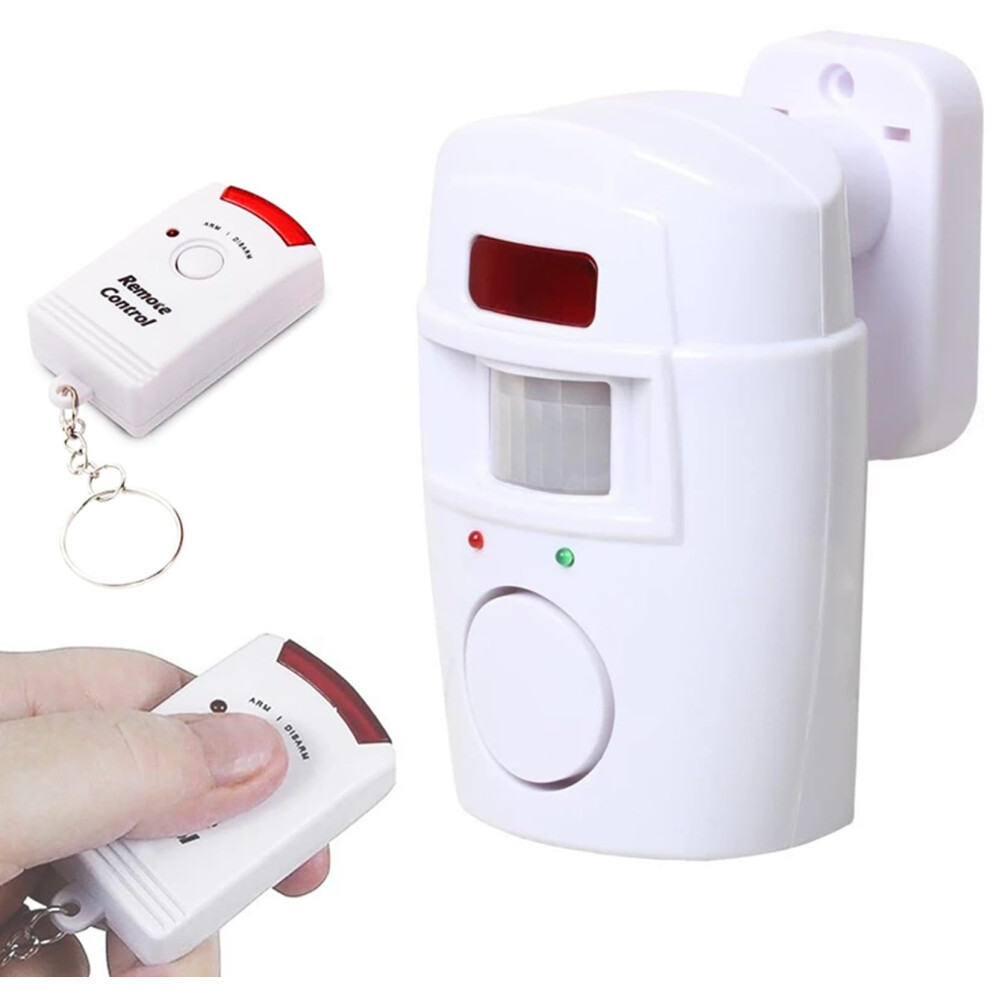 Wireless Pir Motion Sensor Alarm With 2 Remotes, Smart Detection, 110 Coverage For Home Garage 9174973756408