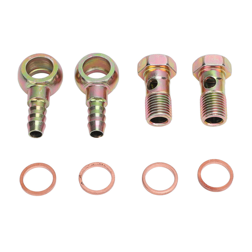 Stainless Steel Banjo Fittings M14x1.5mm For Water Coolant Hoses 9-10Mm Id Kit 9461384842364