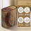 Bathroom Trash Can with Lid, Elegant Marble Pattern, SpaceSaving Narrow Waste Bin for Bathroom 3