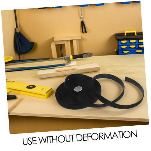Hook and Loop Straps with Strong Adhesive Backing, Reusable Cable Ties for Home Office Vehicle 2