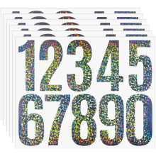 3 Inch Reflective Mailbox Numbers Stickers, Weatherproof Vinyl House Address Decals, Easy Peel