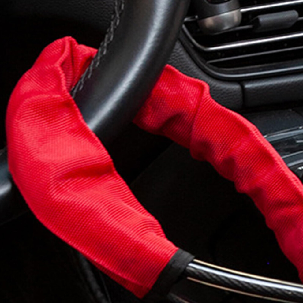 Car Steering Wheel Lock Heavy Duty Antitheft Device With 3 Keys For Car Suv Truck Van Red 9113335896420