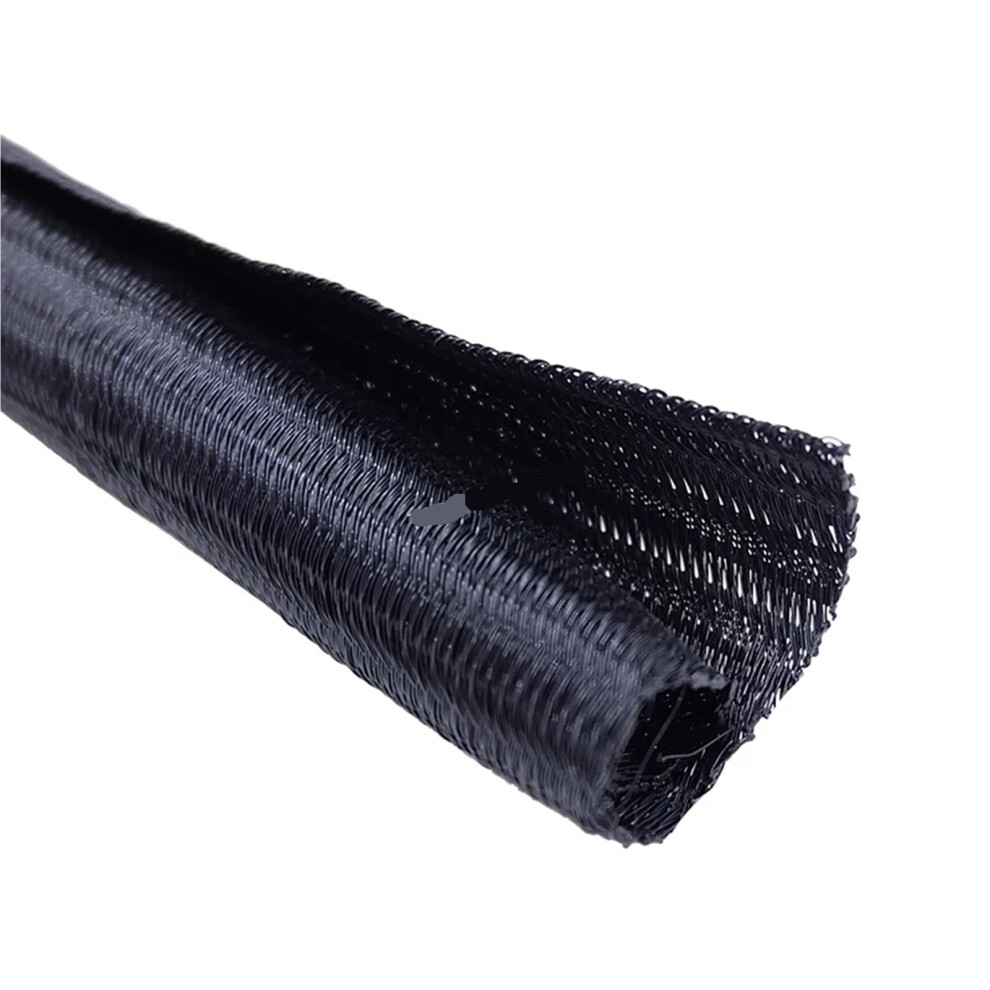 Cable Management Sleeve Pet Braided 50Mm X 1M Expandable Wire Loom Organizer Abrasion Resistant 9174973756736