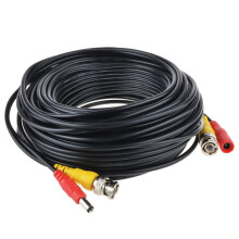 100ft CCTV BNC Video Power Cable for Security Camera Plug‑and‑Play Shielded Indoor Extension