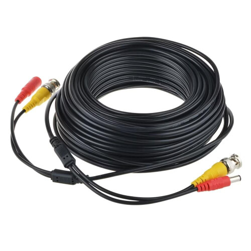 100ft CCTV BNC Video Power Cable for Security Camera Plug‑and‑Play Shielded Indoor Extension 1