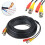 100ft CCTV BNC Video Power Cable for Security Camera Plug‑and‑Play Shielded Indoor Extension 3