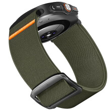 Soft Stretchy Nylon Smart Watch Band 22mm, Breathable Sport Strap for Atheewon S10 and QONBINK K62, Green