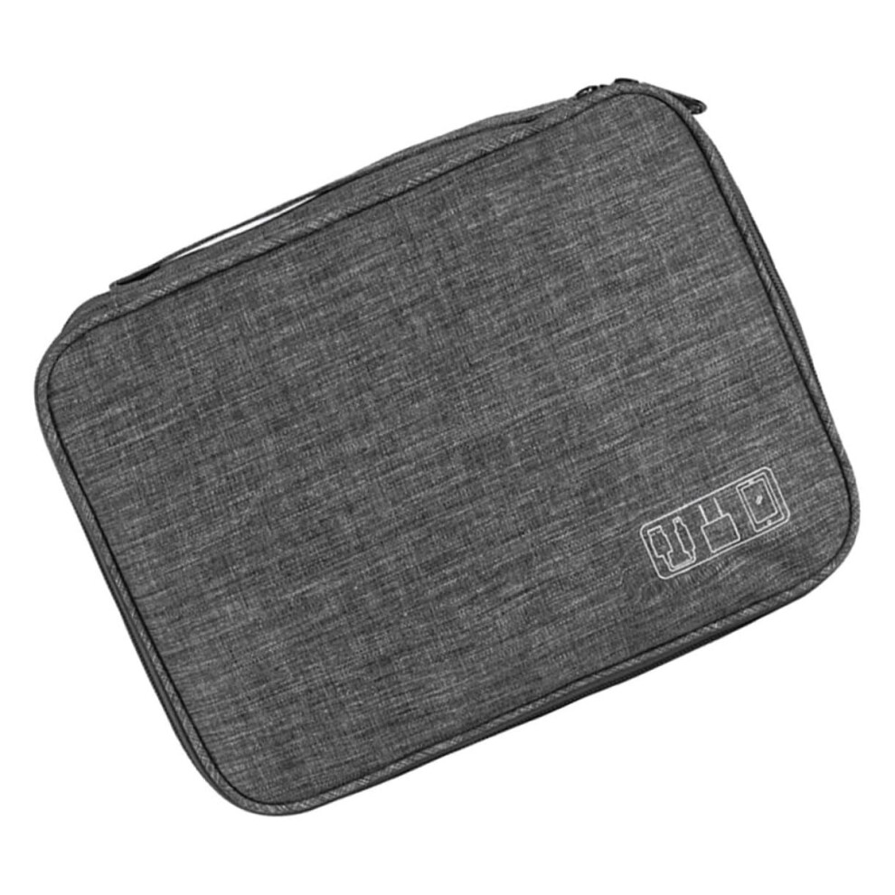 Electronics Organizer Bag With Waterresistant Multicompartment Design For Travel And Home, Grey 9053599241423