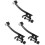 Drum Microphone Clip Set 3PCS Adjustable Shockproof Mic Clamps for 3/8 and 5/8 Thread Stands 1