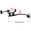 Drum Microphone Clip Set 3PCS Adjustable Shockproof Mic Clamps for 3/8 and 5/8 Thread Stands 5