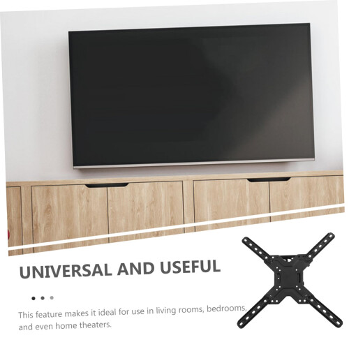 Adjustable TV Wall Mount Bracket with Tilting and Rotating Design for SpaceSaving Stable Support 1