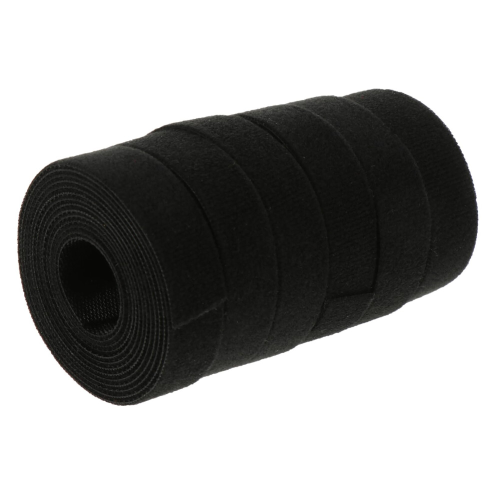 Cable Management Straps 6 Rolls Reusable Hook And Loop Cord Organizer For Home Office Black 9053599241577