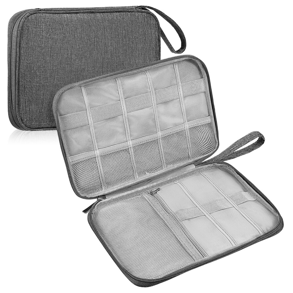 Earphone Storage Case And Cable Organizer Bag, Durable Travel Pouch For Chargers And Accessories 9053599241669