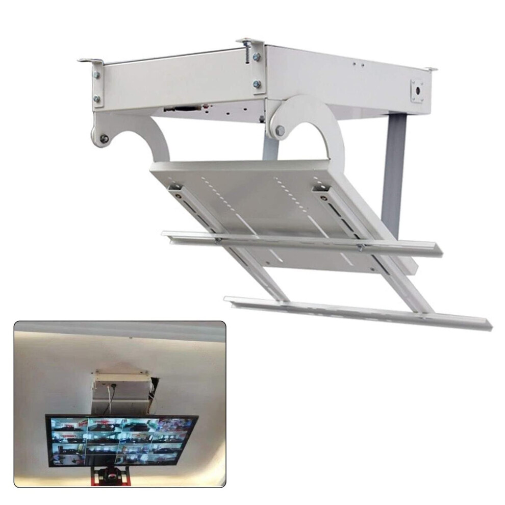 Motorized Ceiling Tv Mount With Remote, 90 Flip Down Lift For 3270 Inch Screens, 150Lbs Capacity 9174973757719