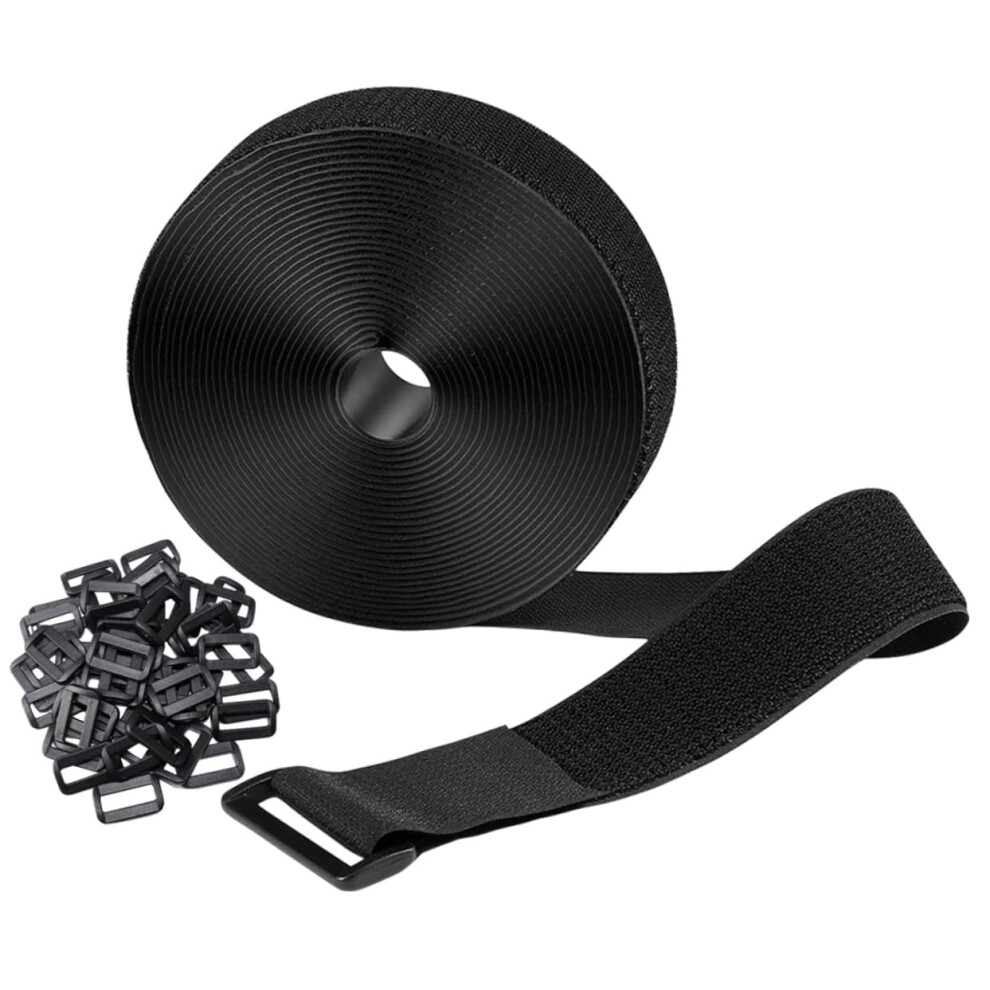 Hook And Loop Cable Straps With Buckles Adjustable Reusable Ties For Cable Management And Organizing Cords 9053599241720