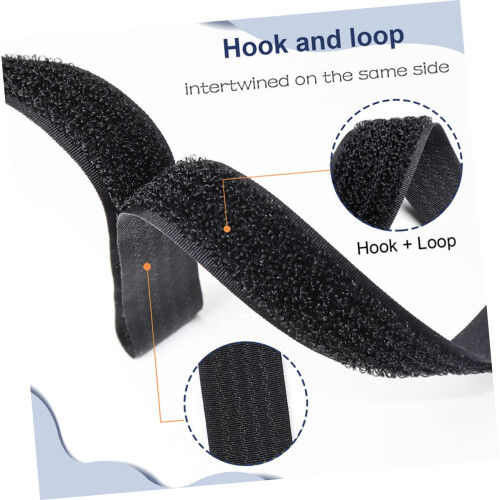 Hook and Loop Cable Straps with Buckles Adjustable Reusable Ties for Cable Management and Organizing Cords 1