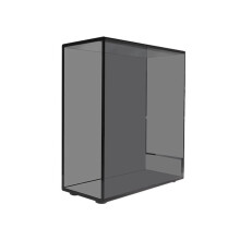 Vinyl Record Storage Rack Acrylic Desktop Holder for 25 LPs Clear Media Organizer for CDs