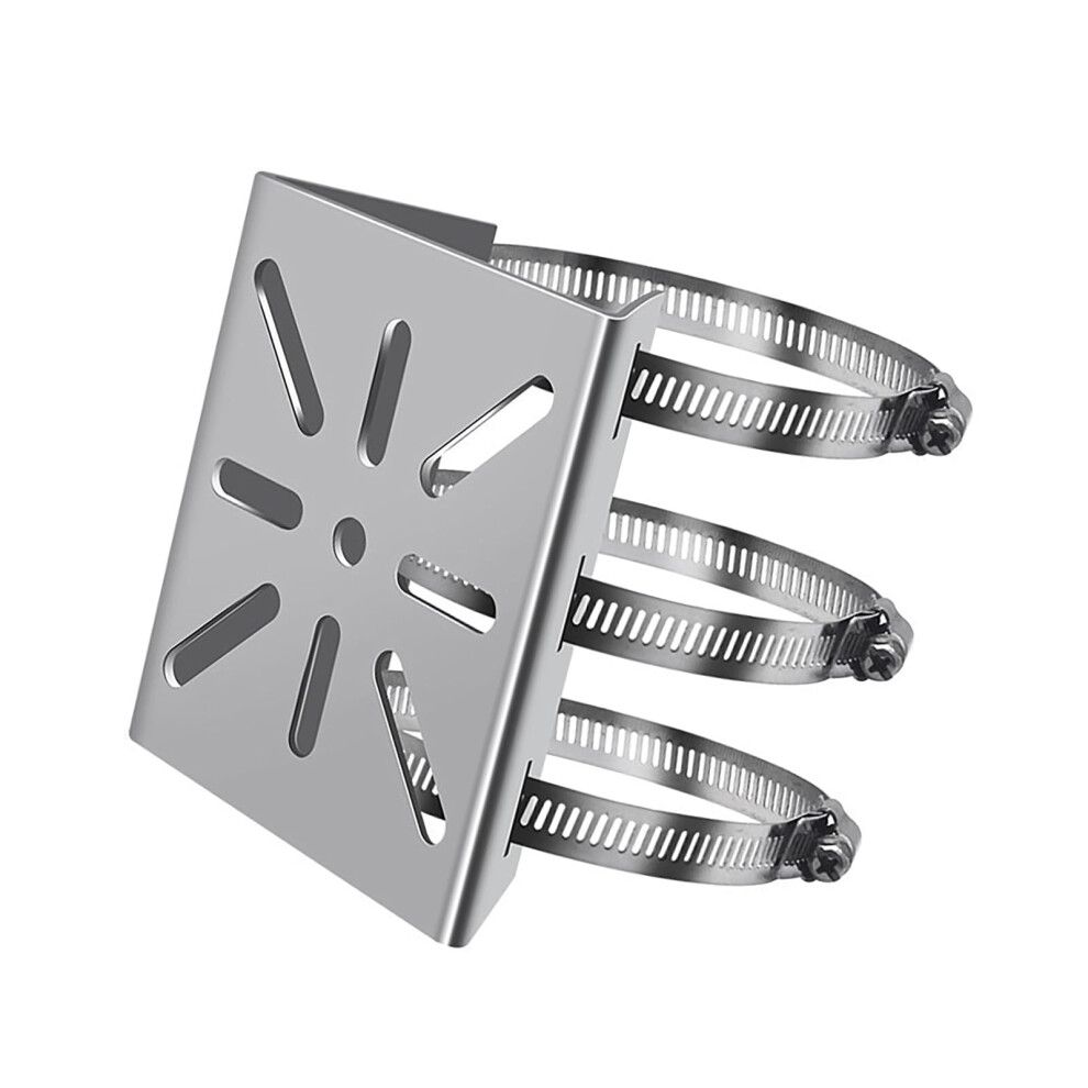 Cctv Camera Mounting Bracket Adjustable Clamp Rust Resistant Steel 360 Rotation Indoor Outdoor 9053599241782
