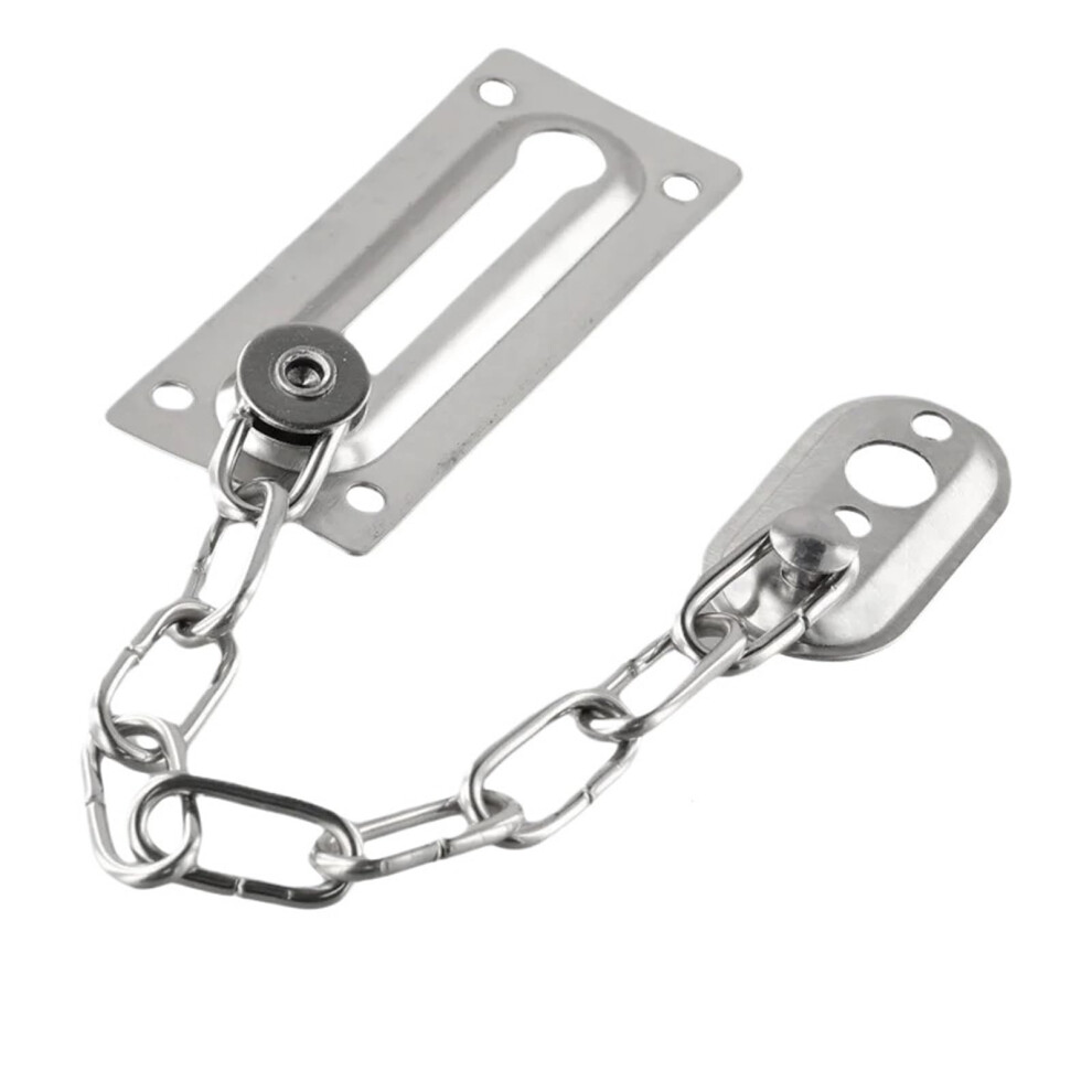 Stainless Steel Security Door Lock Chain Latch For Home Office Enhanced Door Safety Sliding Guard 9092120646863