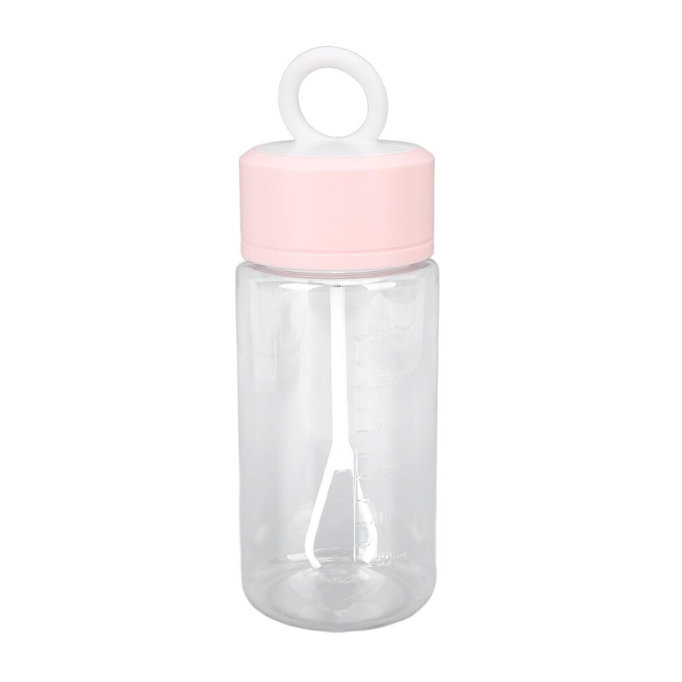 White/Pink Electric Protein Shaker Bottle 300Ml With Builtin Stirrer, Battery Operated Mixer For Smoothies And Supplements