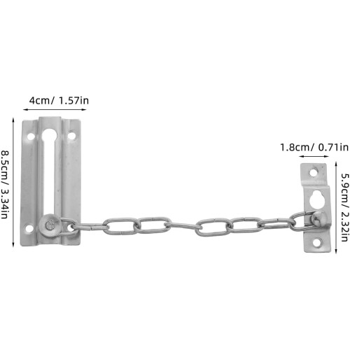 Heavy Duty Stainless Steel Gate Lock AntiTheft Weatherproof Chain for Front Door Security 1