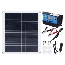 100W Portable Foldable Solar Panel Kit with USB Output for Camping and Car Battery Charging
