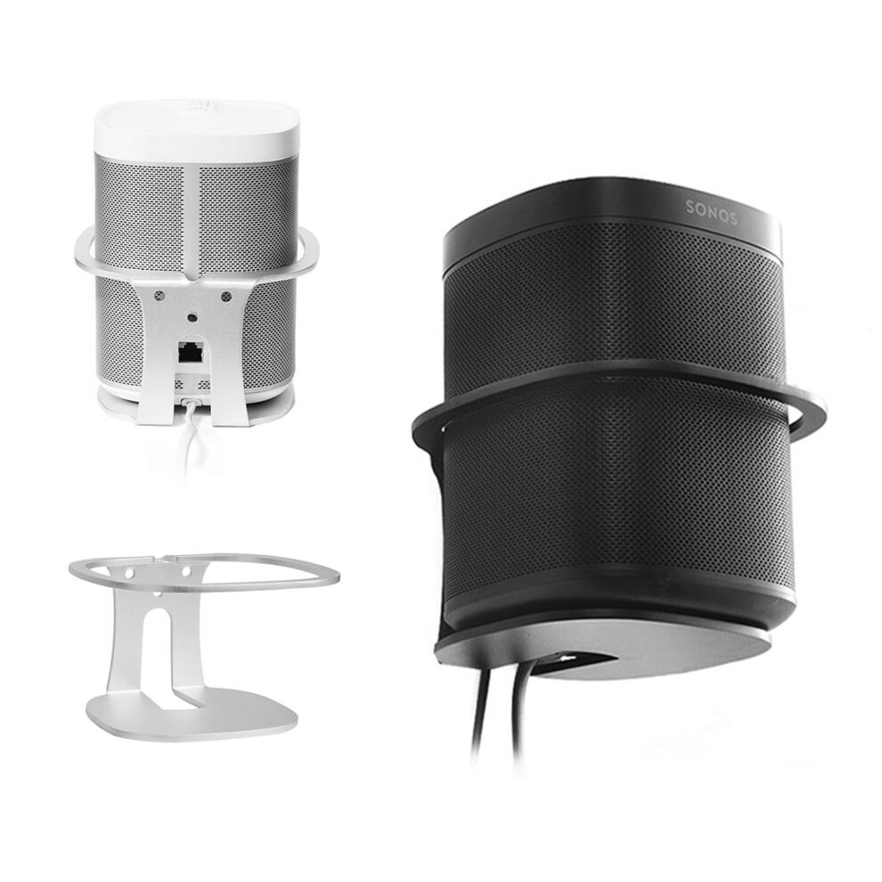 Speaker Wall Mount Bracket For Sonos One Sl And Play:1, Heavyduty With Cable Management, Silver 9174973758099