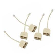 RJ11 Telephone Splitter Adapter Male to Female Wall Jack for Landline Phones MultiDevice Use
