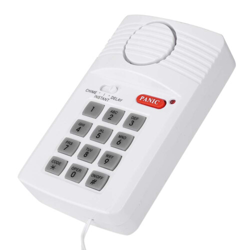 Wireless Door Alarm with Security Keypad, 3 Alert Modes, Panic Button, Battery Powered for Home Office 2