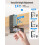 2 Pack Under Desk Cable Management Tray Set, Large NoDrill Desk Cable Organizer for Home Office 4