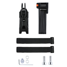 Bike Lock Alloy Steel Heavy Duty Folding Design with Custom Password for Daily Commute Security