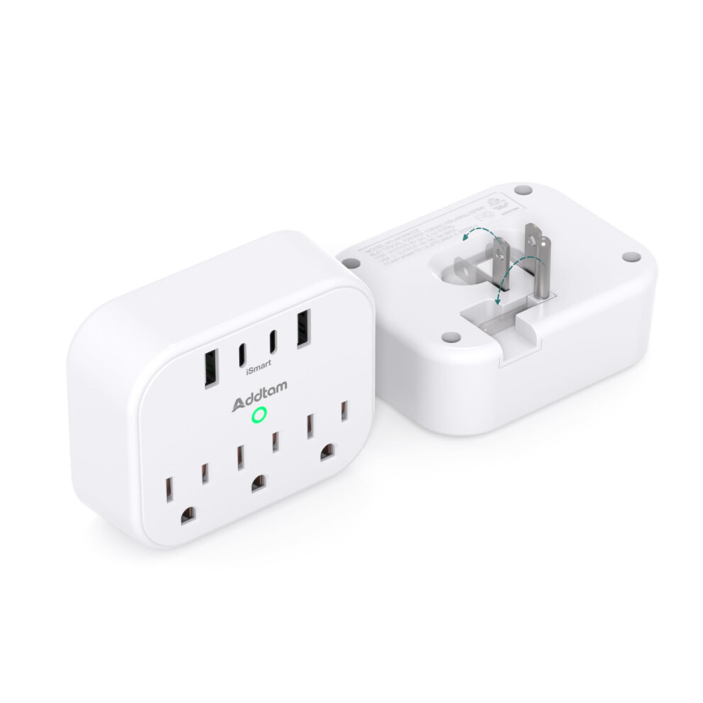 2 Pack Cruise Power Strip With Usb C, Cruise Approved Non Surge Protector For Multidevice Charging 9053599242246