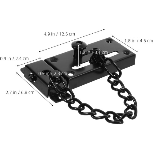 Durable Stainless Steel Door Chain Lock with AntiTheft Security for Apartment, Hotel, Indoor Use 1