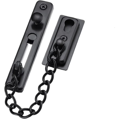Door Security Chain Lock Stainless Steel AntiTheft Heavy Duty for Home Front Gate Silver 2