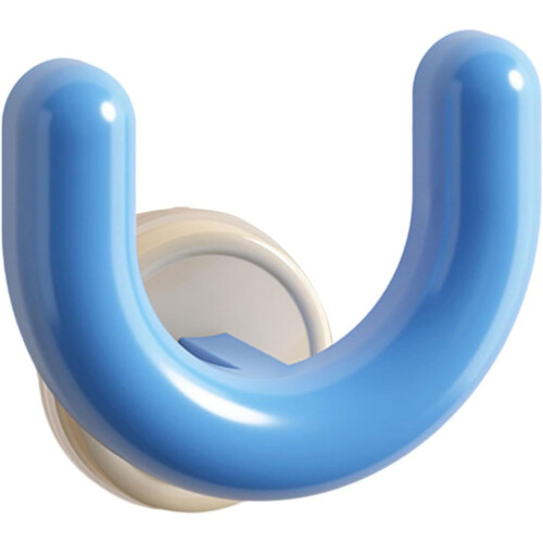 Space Saving Wall Mounted Slipper Storage Rack with Adjustable Width and Easy Suction Installation Blue 1