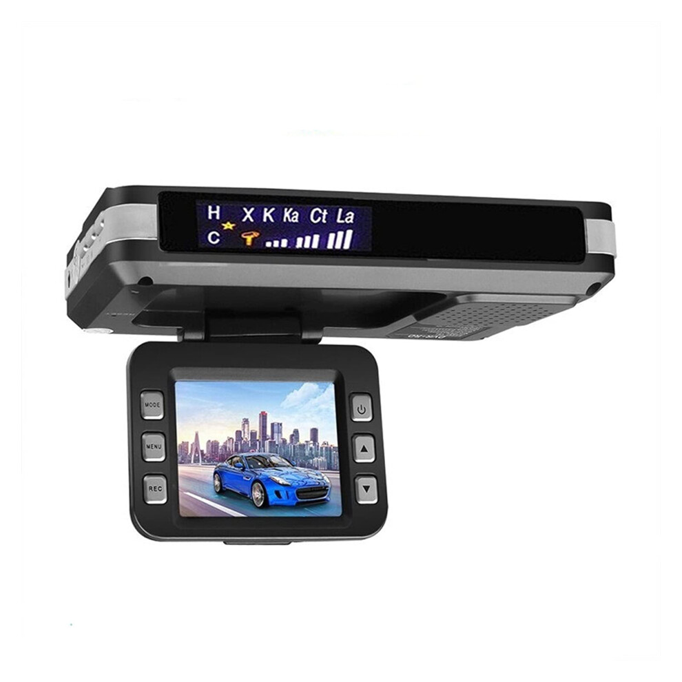 2 In 1 1080P Dash Cam With Radar Detector, Night Vision, Gsensor, Gps Tracking, 170 Wide Angle, 16G Black 9169991866284