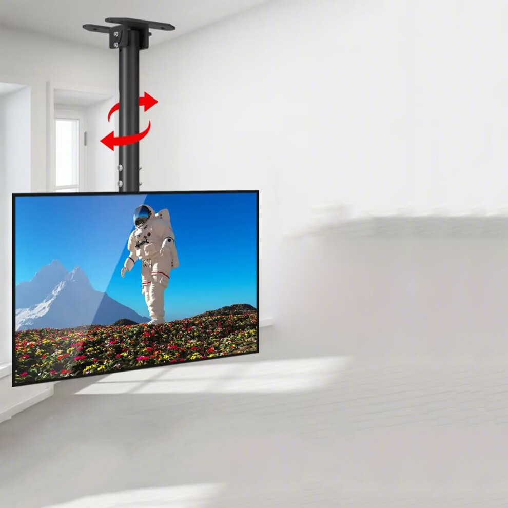 Adjustable Tilt Tv Ceiling Mount 3785 Inch, 360 Rotation, Height Adjustable, Heavy Duty Design 9174973759089