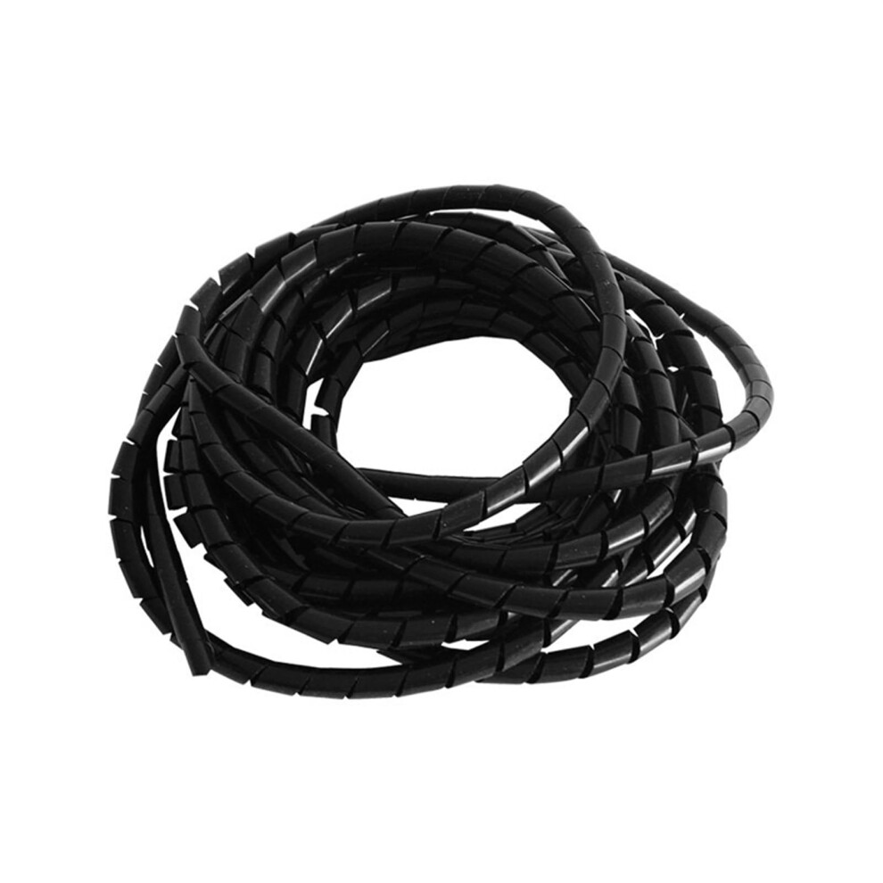 Cable Management Sleeve 2M Black 4Mm Spiral Cable Wrap For Flexible Routing And Abrasion Protection 9455672187688