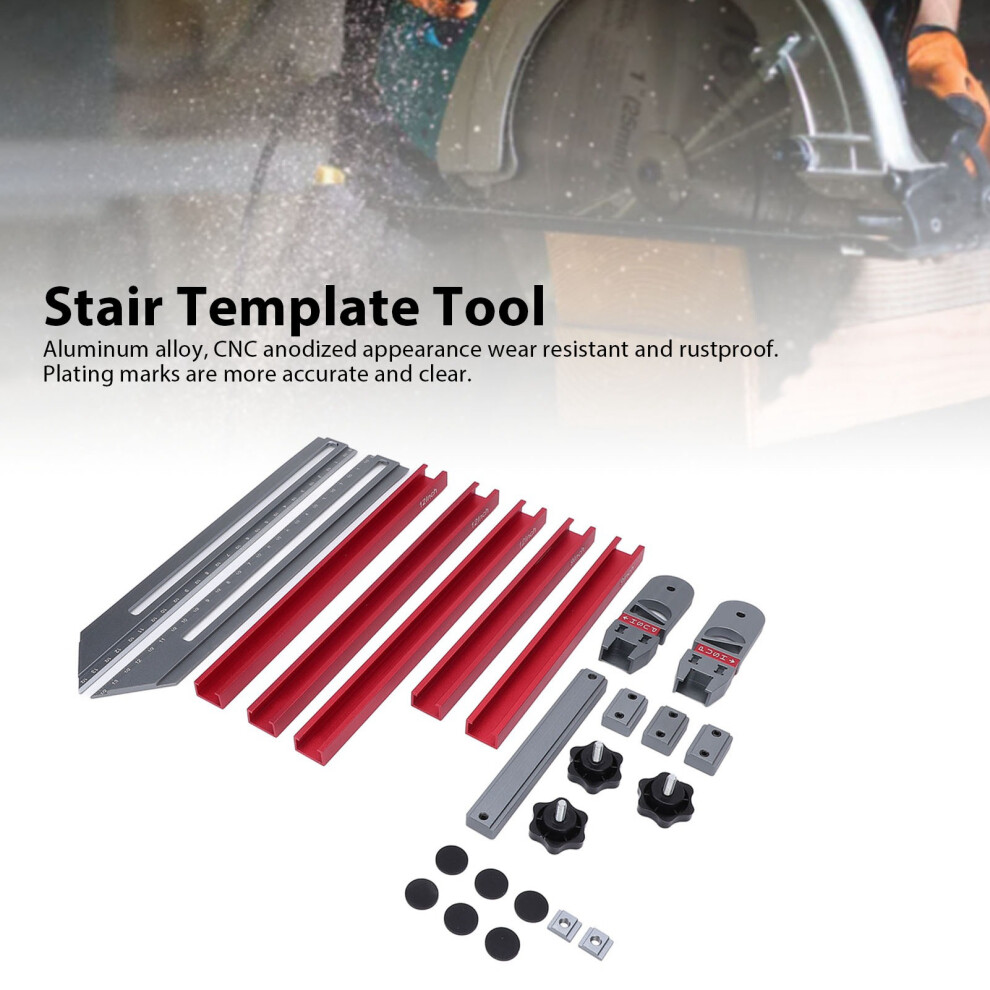 Aluminium Alloy Stair Tread Template 17.9-58.9in